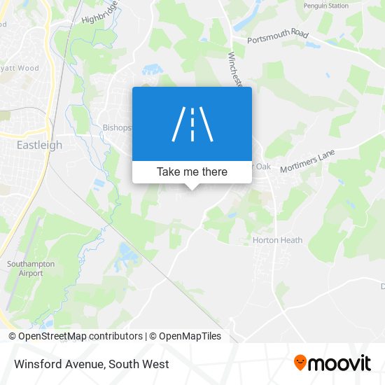 Winsford Avenue map