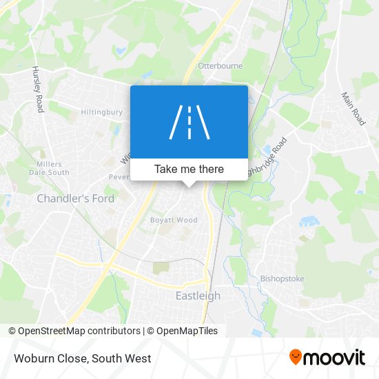 Woburn Close map