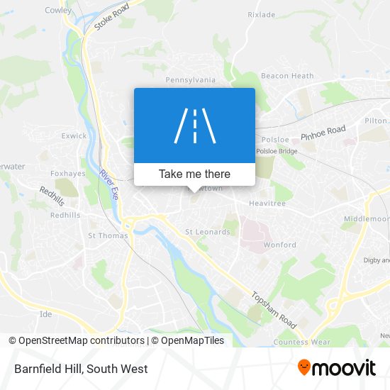 Barnfield Hill map