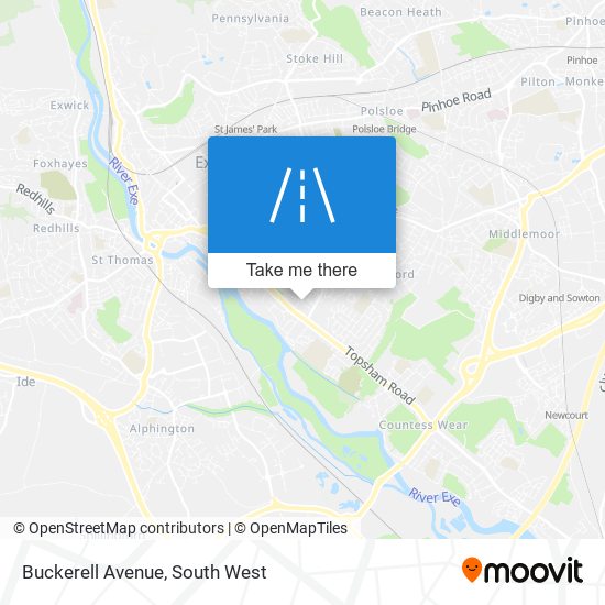 Buckerell Avenue map