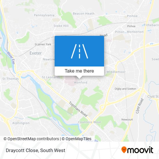 Draycott Close map