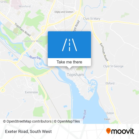 Exeter Road map