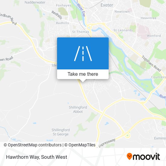 Hawthorn Way map