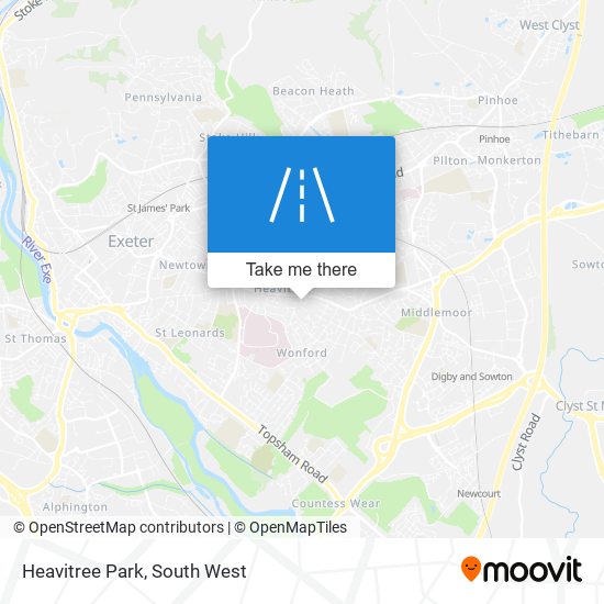 Heavitree Park map