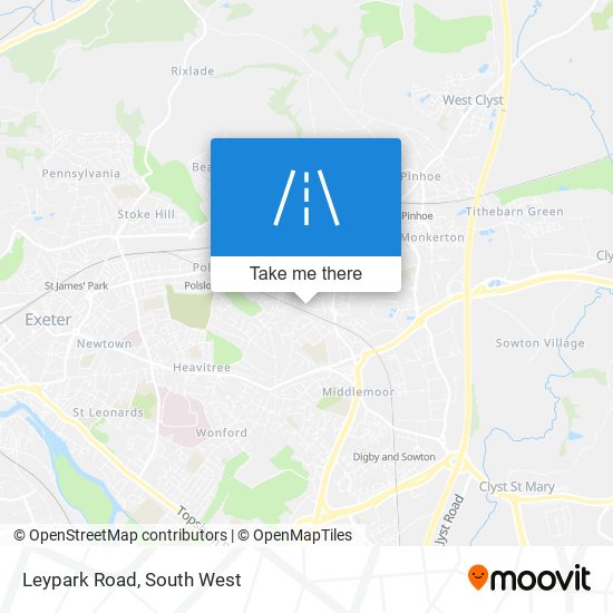 Leypark Road map