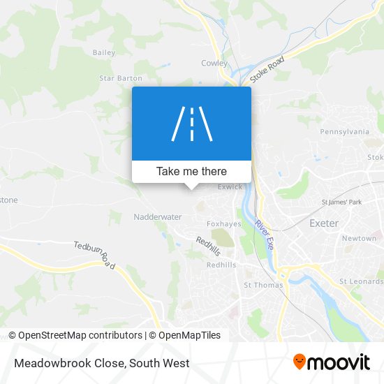 Meadowbrook Close map