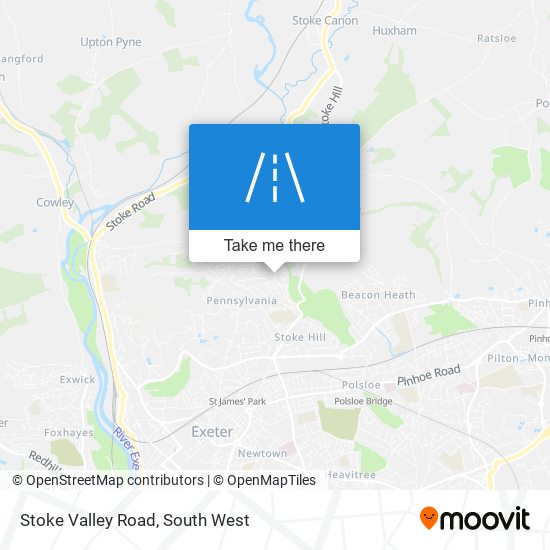 Stoke Valley Road map