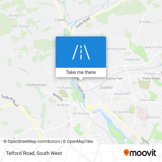 Telford Road map