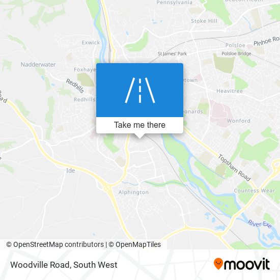 Woodville Road map