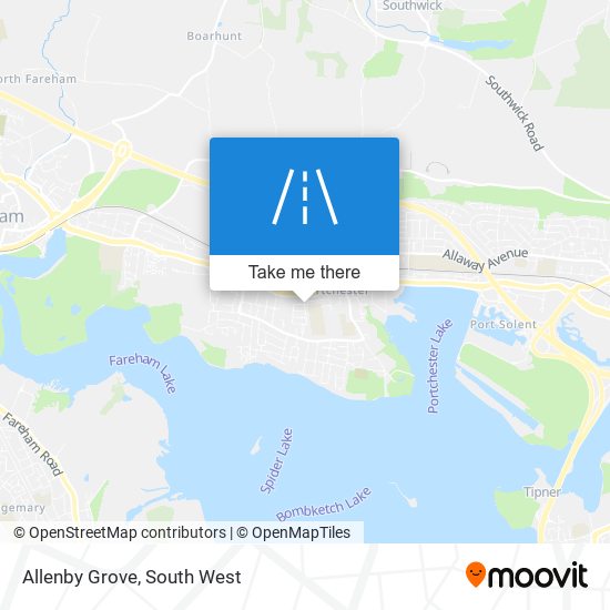 Allenby Grove map