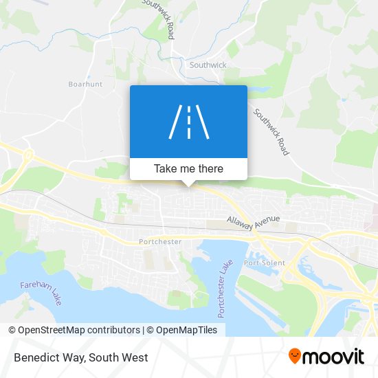 Benedict Way map