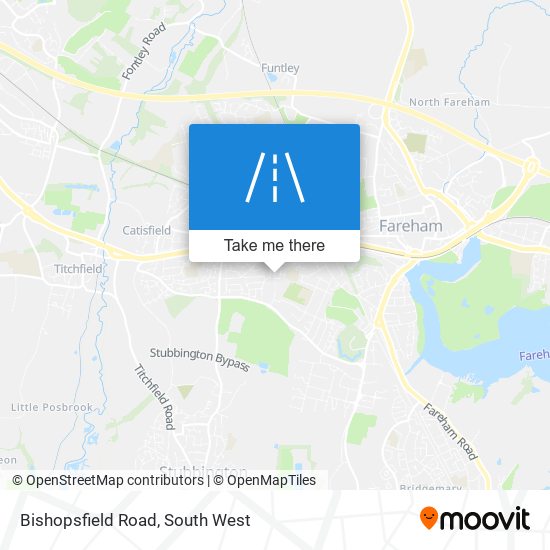 Bishopsfield Road map