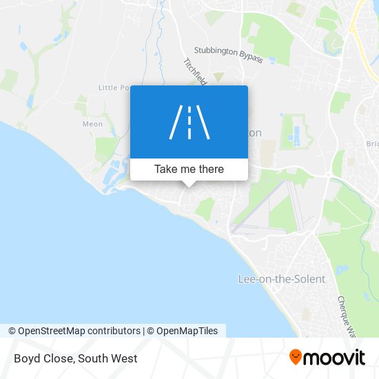 Boyd Close map