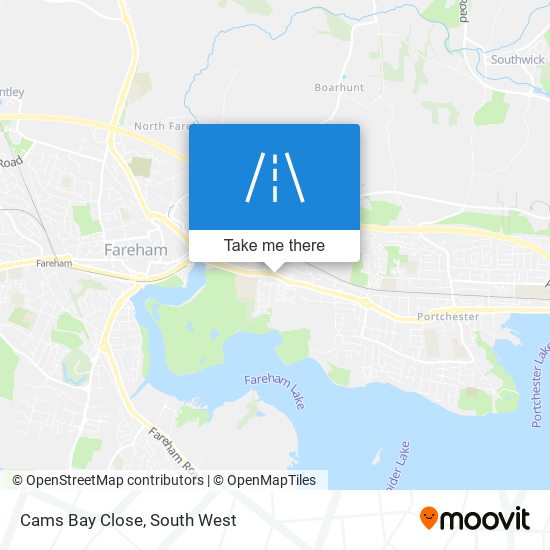 Cams Bay Close map