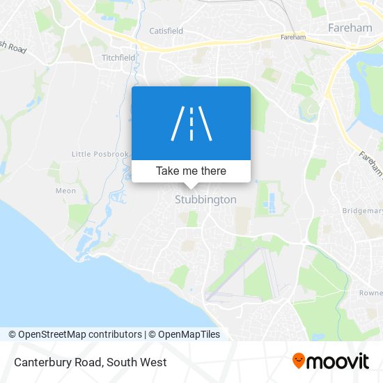 Canterbury Road map