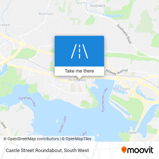 Castle Street Roundabout map