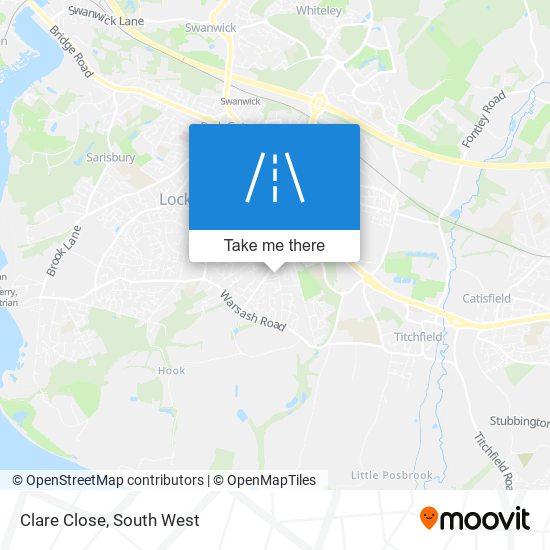 Clare Close map