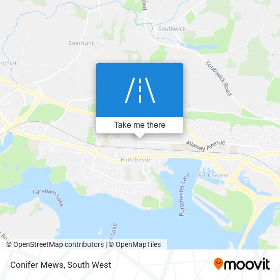 Conifer Mews map