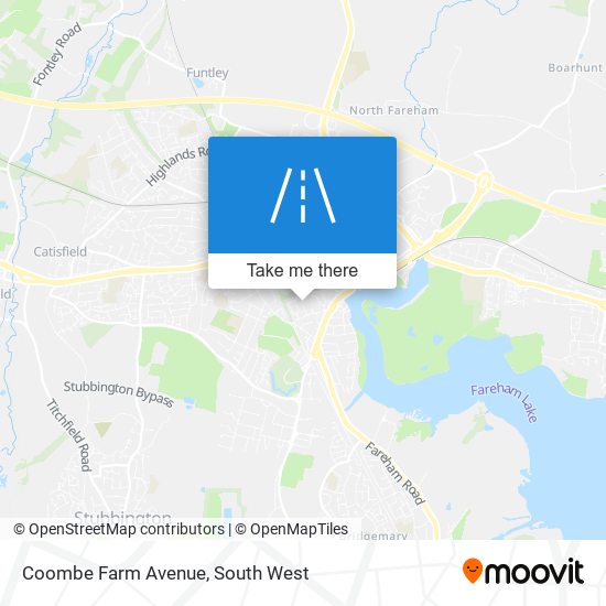 Coombe Farm Avenue map