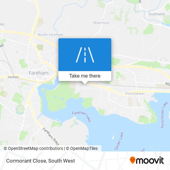Cormorant Close map