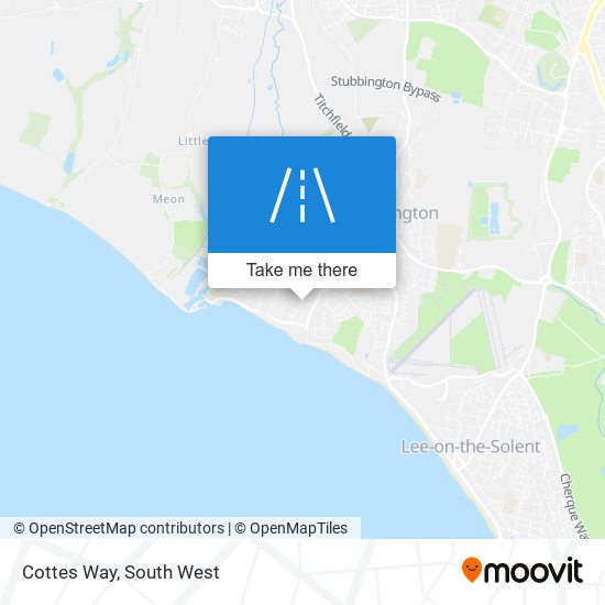 Cottes Way map