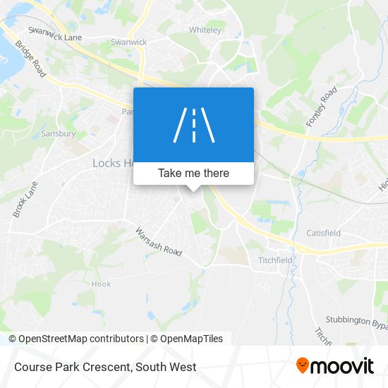 Course Park Crescent map