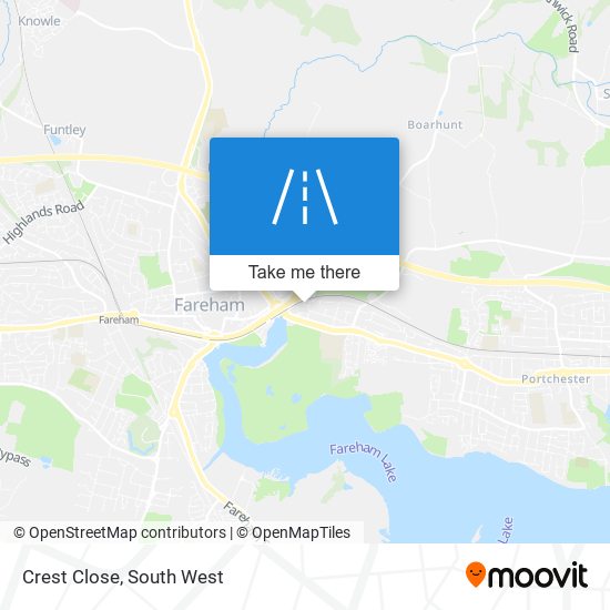 Crest Close map