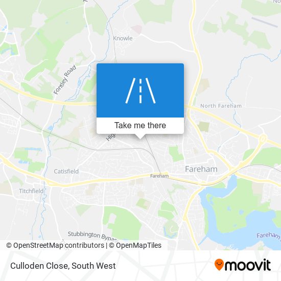 Culloden Close map