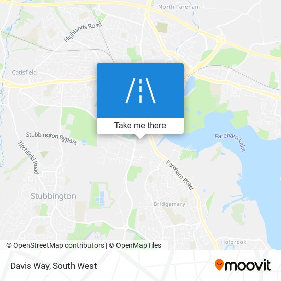 Davis Way map