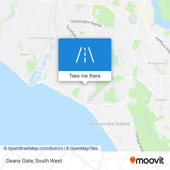 Deans Gate map