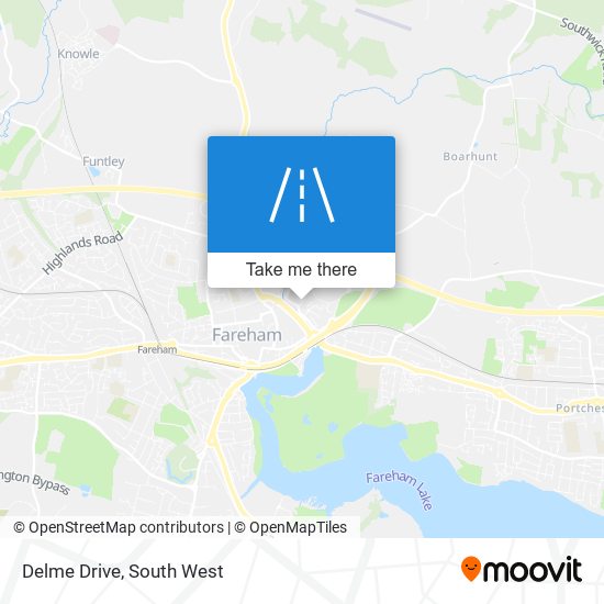 Delme Drive map
