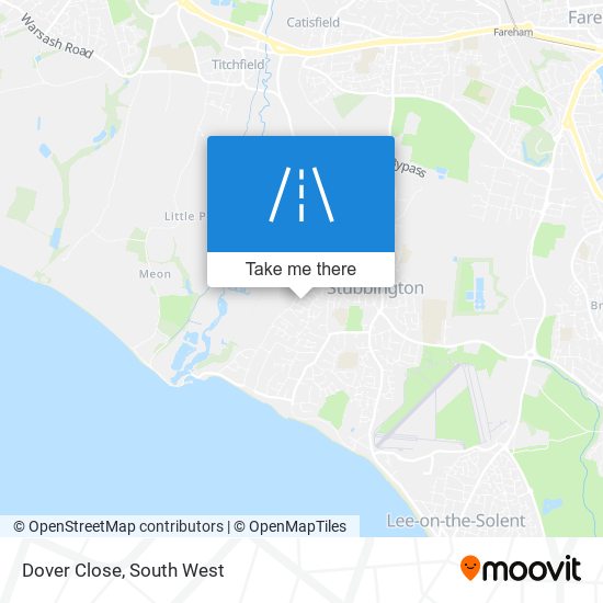 Dover Close map