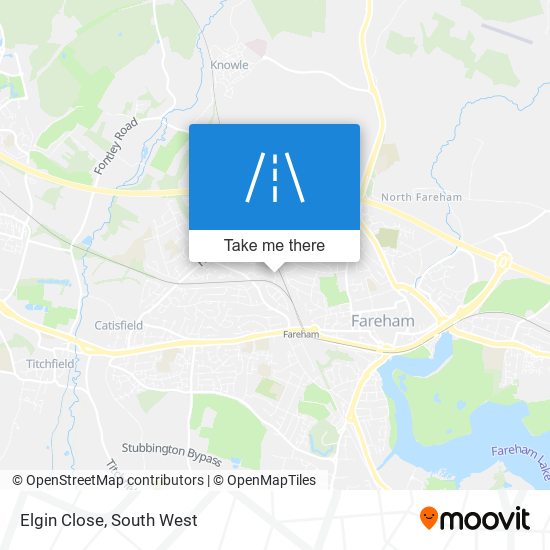 Elgin Close map