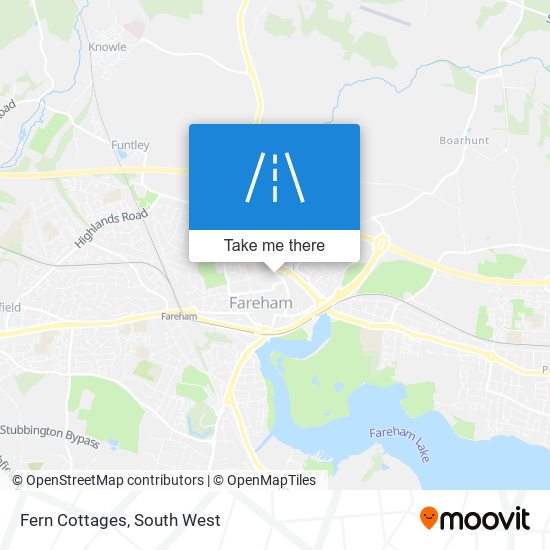 Fern Cottages map