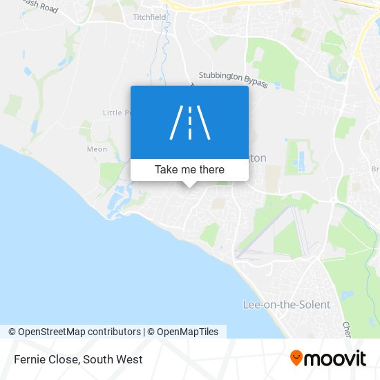 Fernie Close map