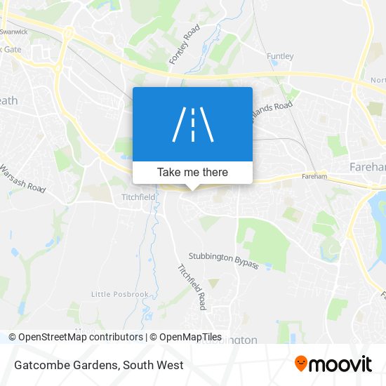 Gatcombe Gardens map