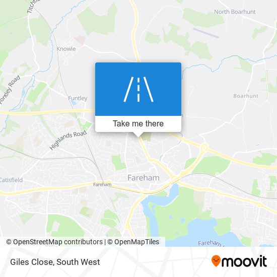 Giles Close map