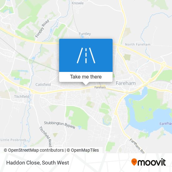 Haddon Close map
