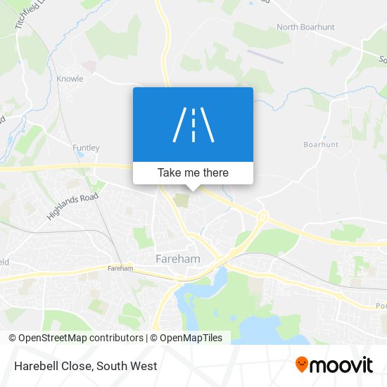 Harebell Close map
