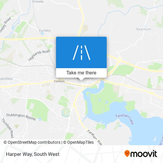 Harper Way map