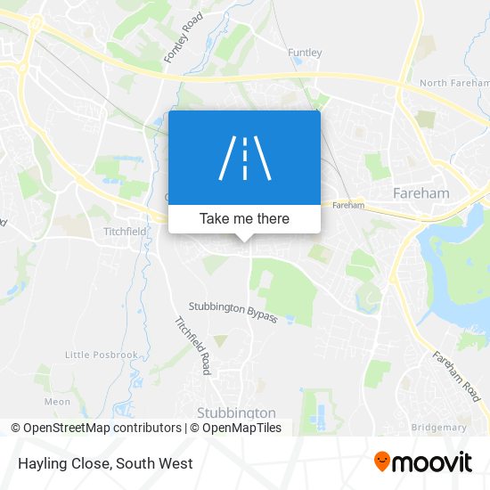 Hayling Close map