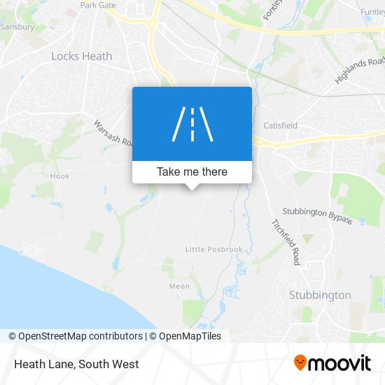 Heath Lane map