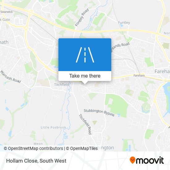 Hollam Close map