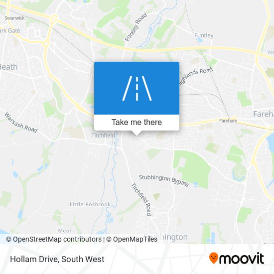 Hollam Drive map
