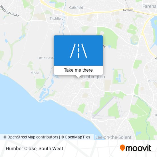 Humber Close map