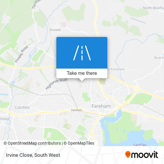 Irvine Close map