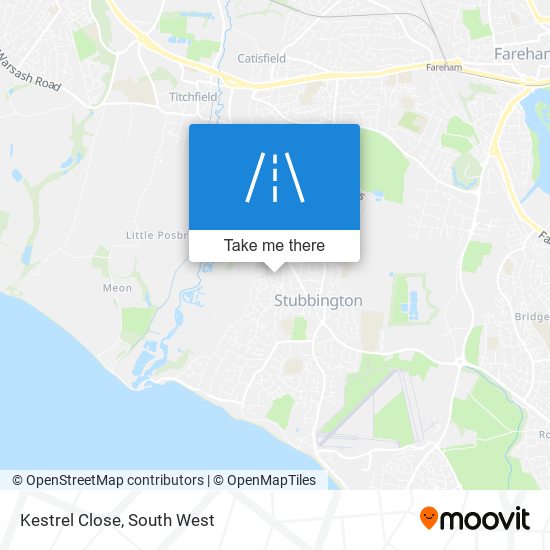 Kestrel Close map