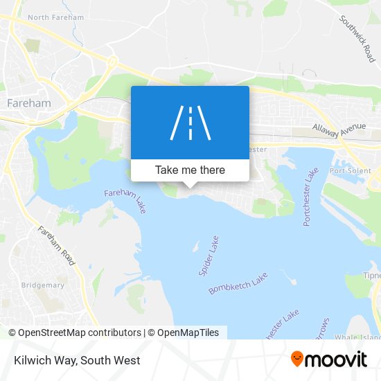 Kilwich Way map