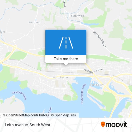 Leith Avenue map