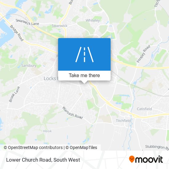 Lower Church Road map